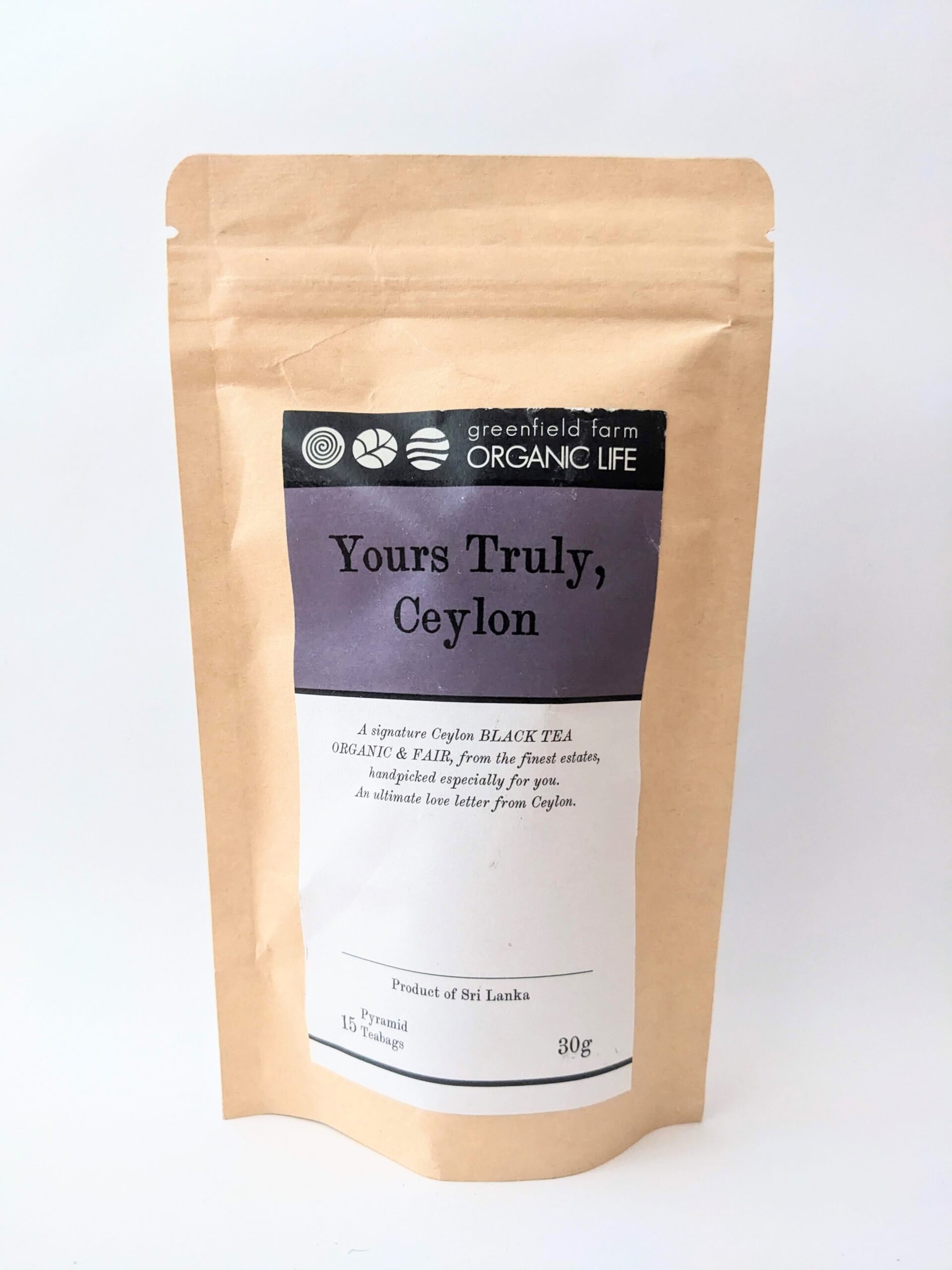 Thé noir bio ‘Yours Truly, Ceylon’