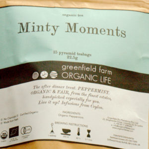 Minty moments, Infusion de menthe