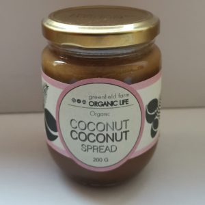 Burre de coco et sirop de coco